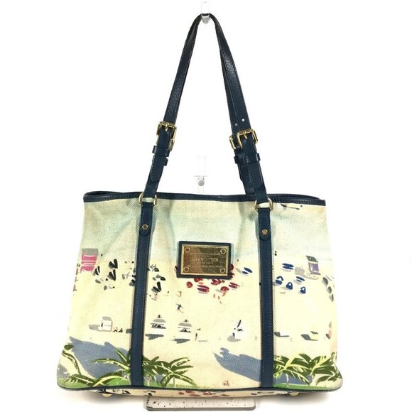 LOUIS VUITTON M93769 Eyeall-Cava PM Escal Bag Shoulder Bag Tote Bag Canvas blue - Picture 2 of 16